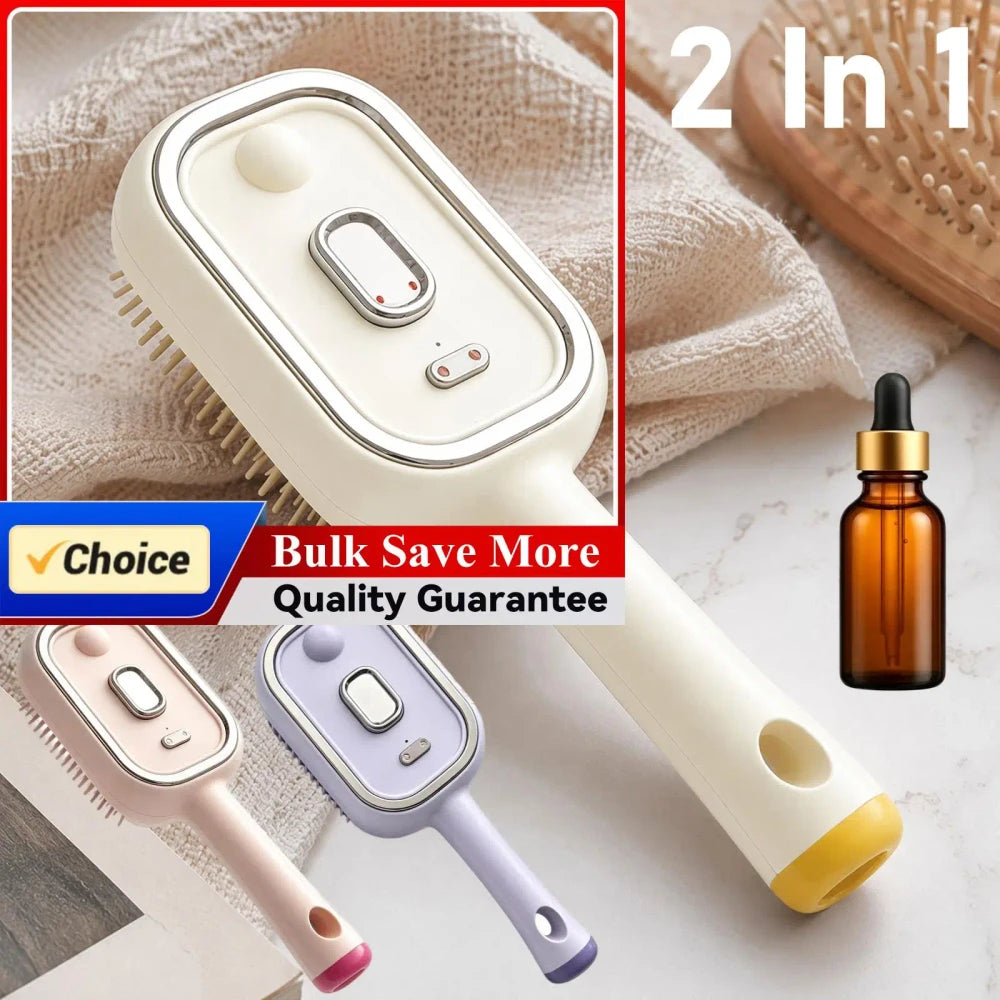 Electric Steam Scalp Massager Brush