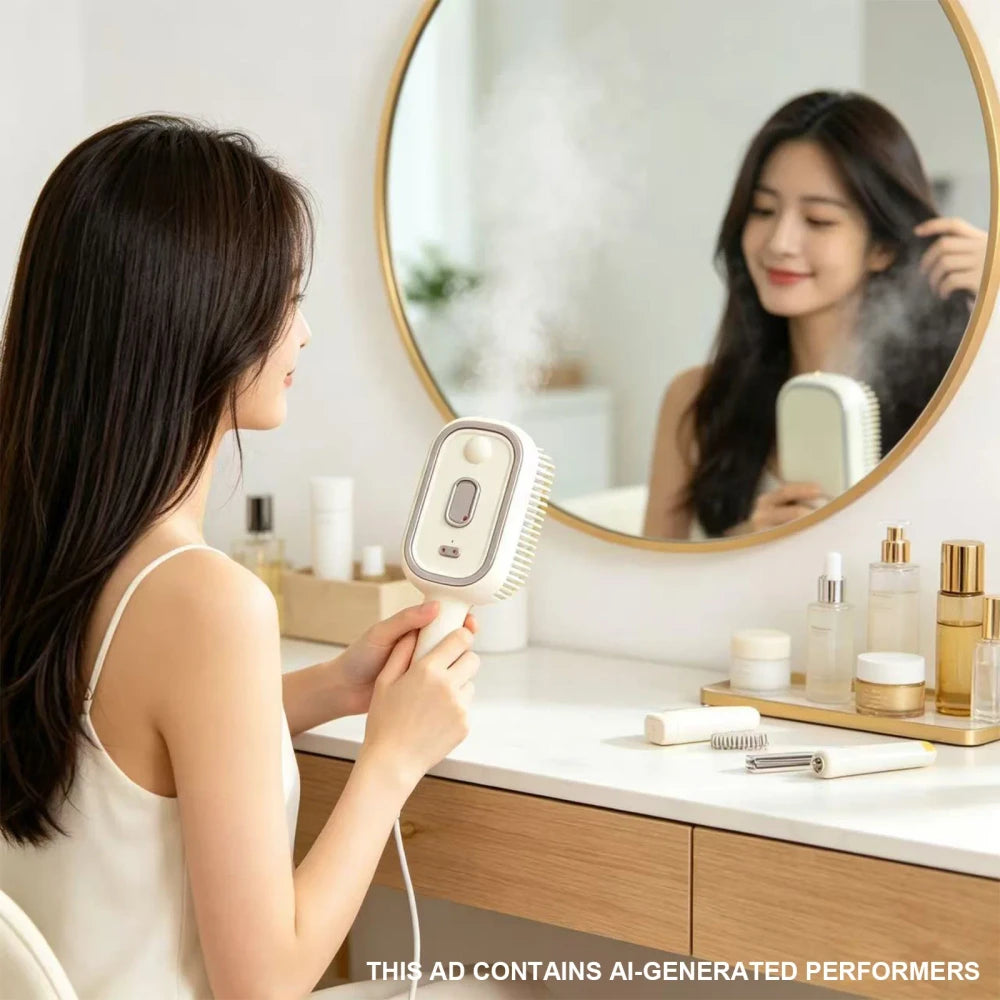Electric Steam Scalp Massager Brush