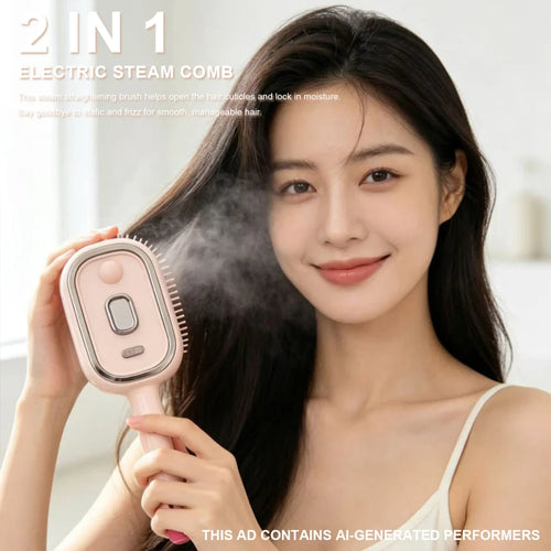Electric Steam Scalp Massager Brush